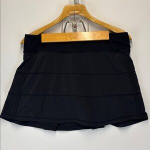LULULEMON Women's Pace Rival Mid-Rise Skirt Black Size 8